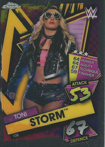 WWE Topps Slam Attax Chrome 2021 Trading Cards Toni Storm No.108