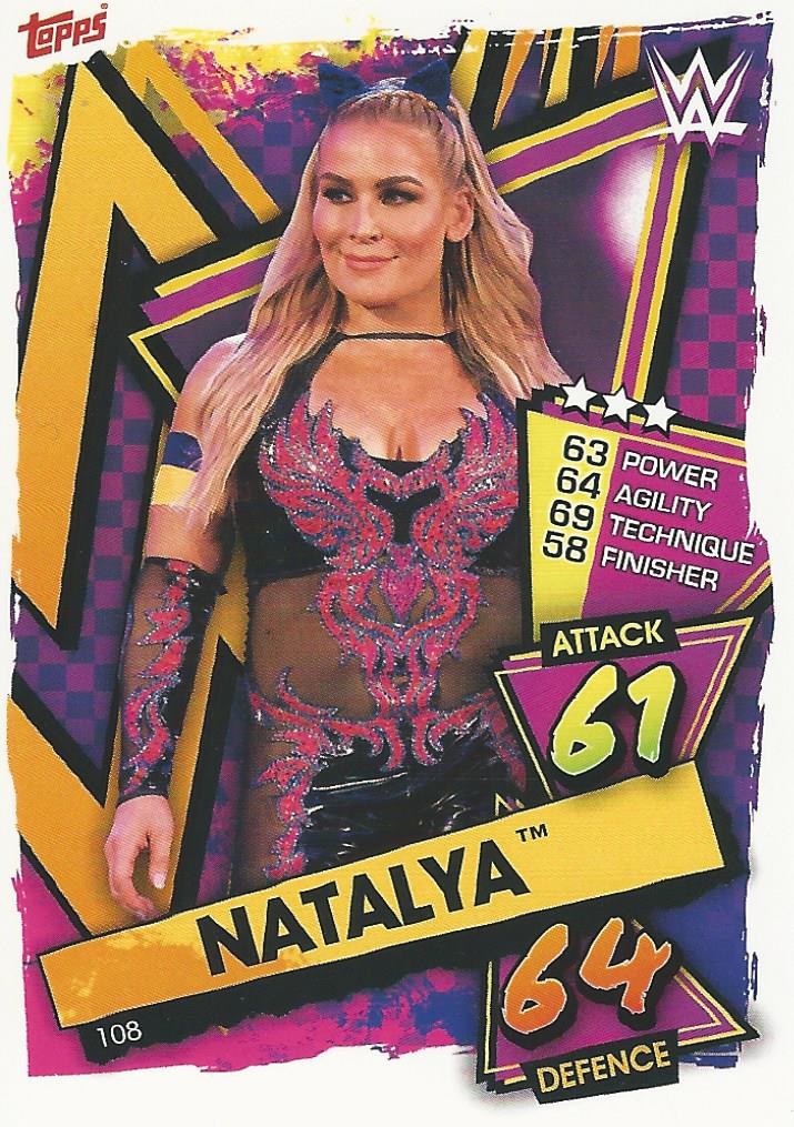 WWE Topps Slam Attax 2021 Trading Card Natalya No.108