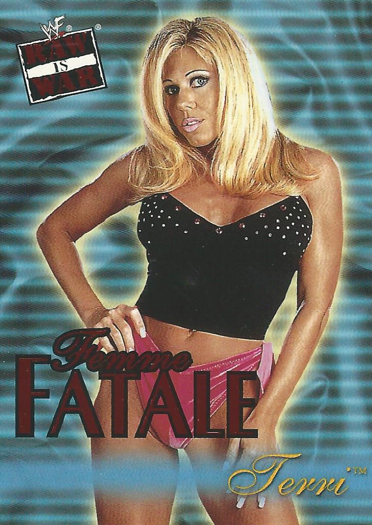 WWF Fleer Raw 2001 Trading Cards Terri Runnels Femme Fatale 8 of 20
