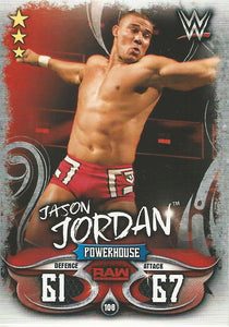 WWE Topps Slam Attax Live 2018 Trading Card Jason Jordan No.108