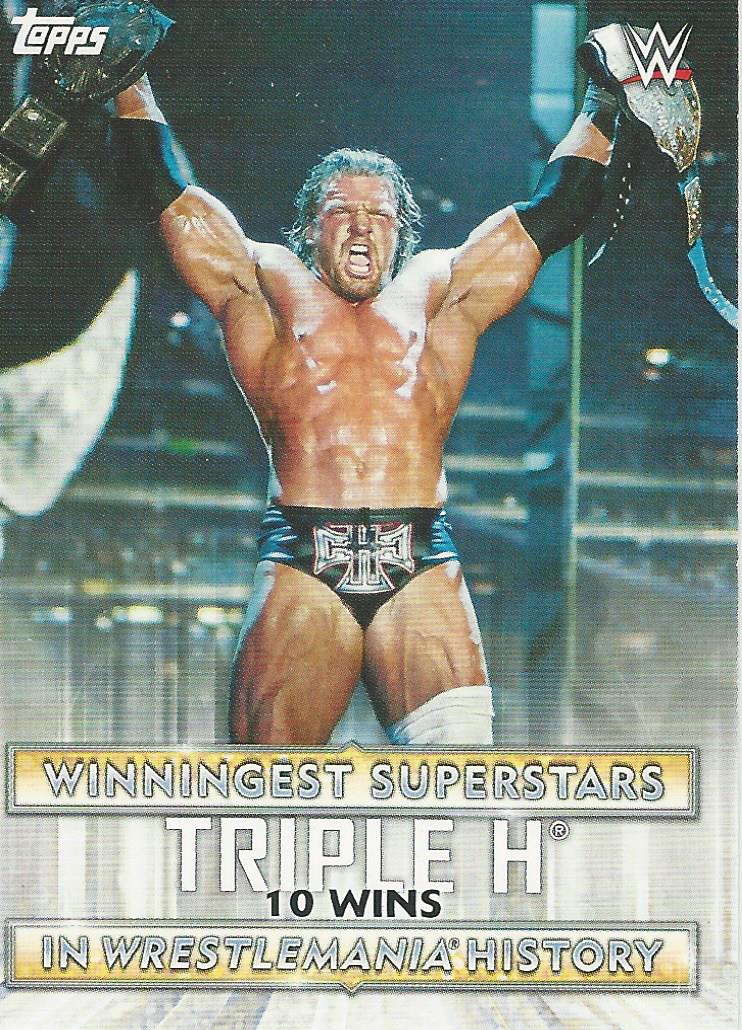 WWE Topps Road to Wrestlemania 2020 Trading Cards Triple H WS-8