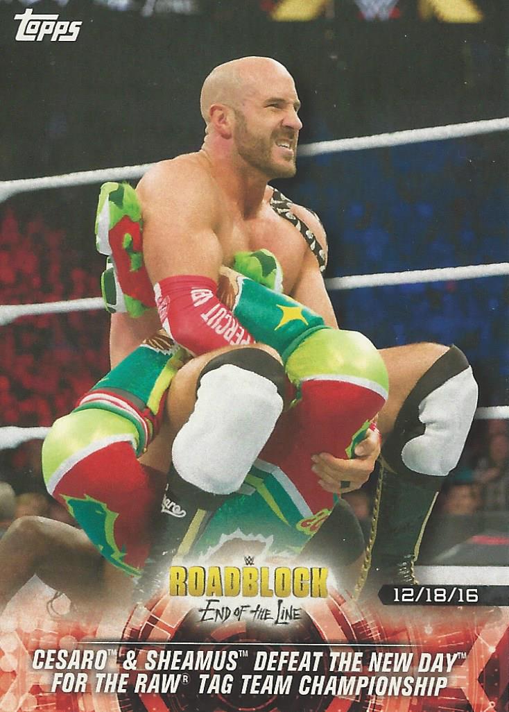 WWE Topps Road to Wrestlemania 2018 Trading Cards Cesaro No.8