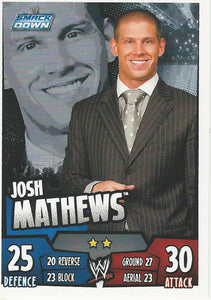 WWE Topps Slam Attax Rumble 2011 Trading Card Josh Matthews No.108