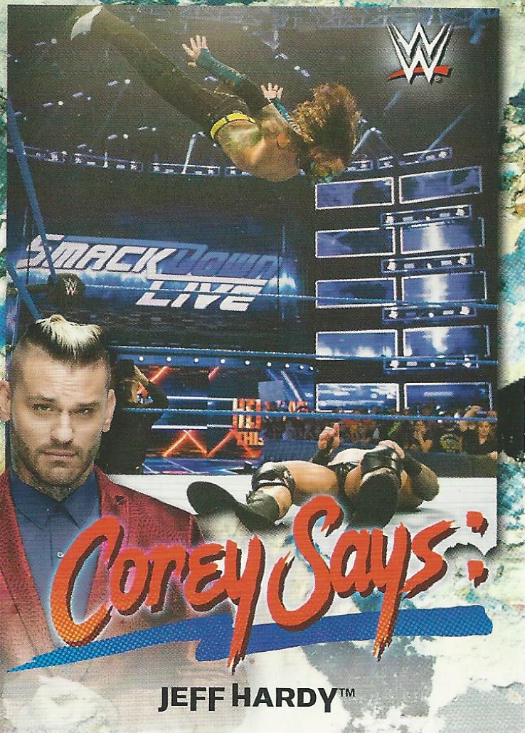 WWE Topps Smackdown 2019 Trading Cards Jeff Hardy CG-8