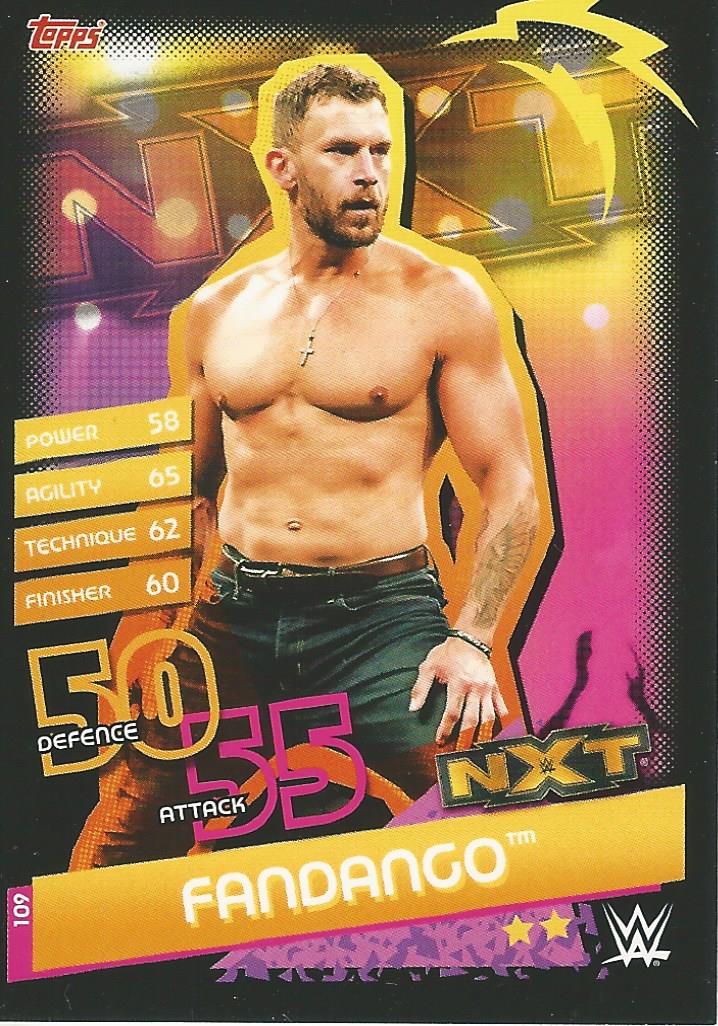 WWE Topps Slam Attax Reloaded 2020 Trading Card Fandango No.109 NXT