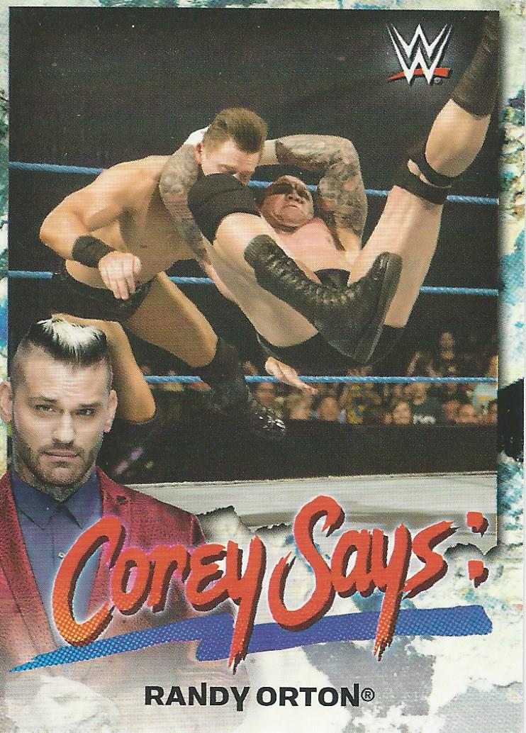 WWE Topps Smackdown 2019 Trading Cards Randy Orton CG-9