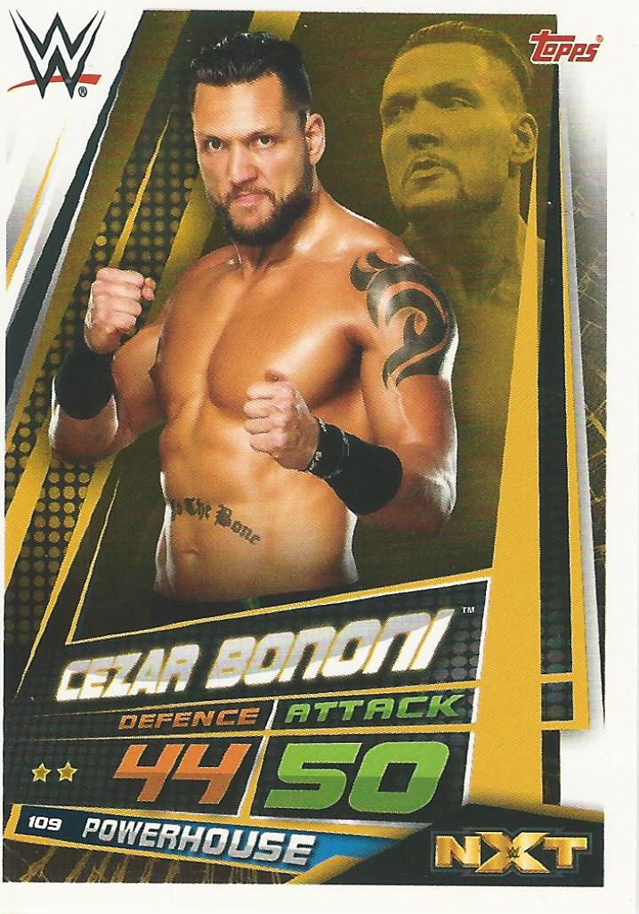 WWE Topps Slam Attax Universe 2019 Trading Card Cezar Bononi No.109