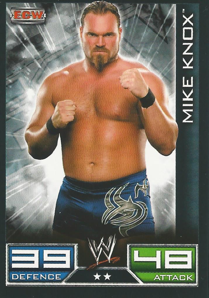 WWE Topps Slam Attax 2008 Trading Cards Mike Knox No.109