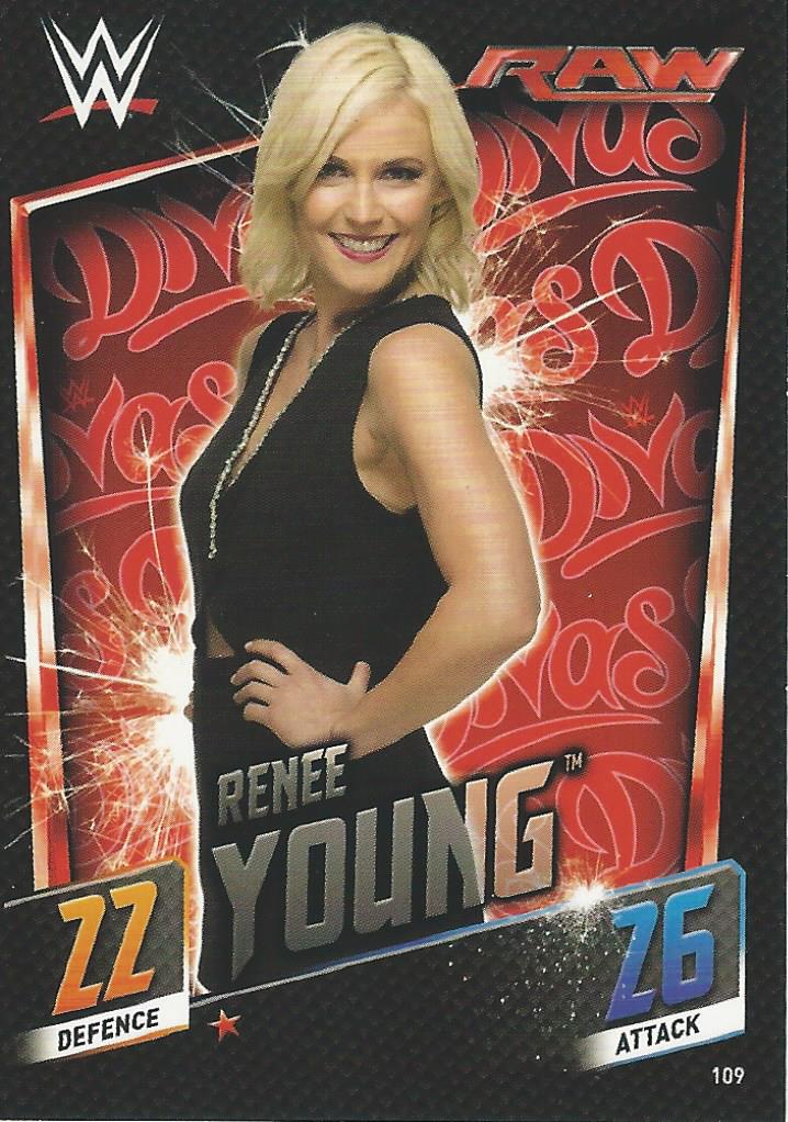 WWE Topps Slam Attax 2015 Then Now Forever Trading Card Renee Young No.109