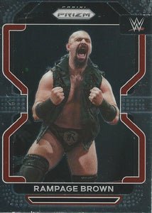 WWE Panini Prizm 2022 Trading Cards Rampage Brown No.109