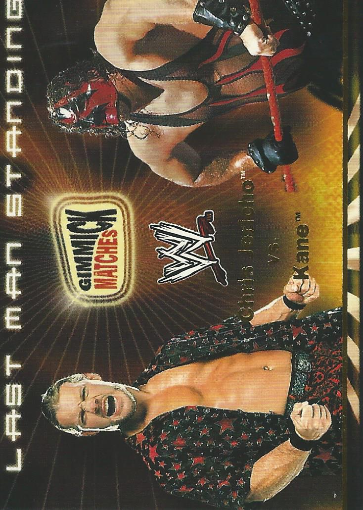 WWE Fleer Royal Rumble 2002 Trading Cards Chris Jericho vs Kane GM9