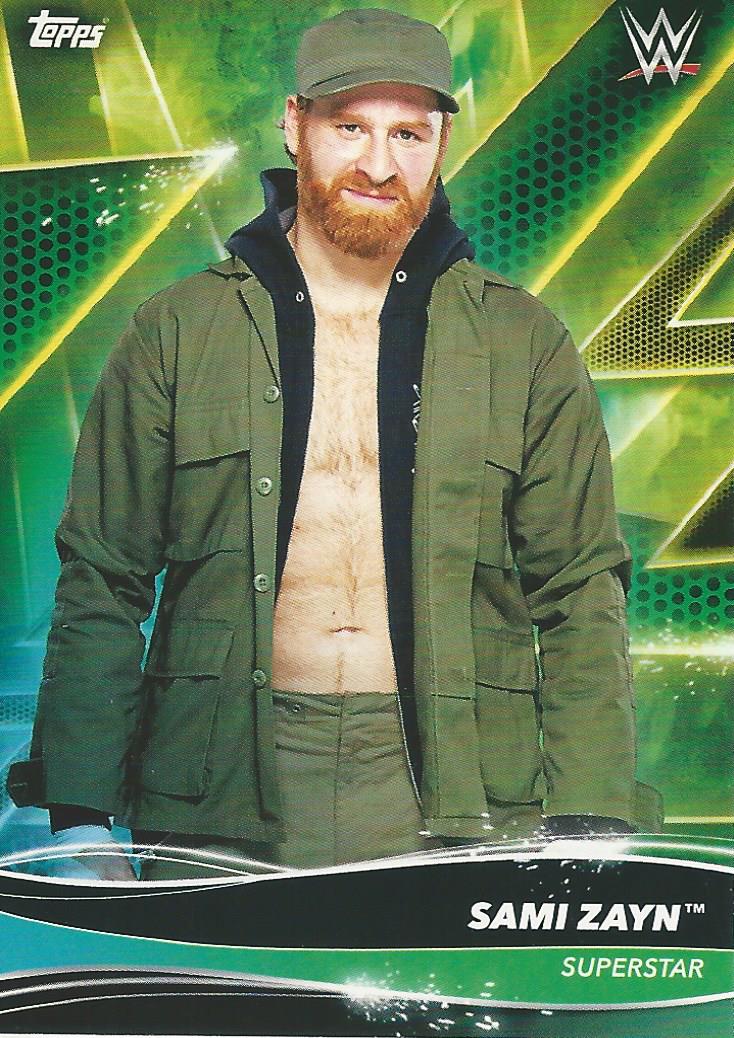 Topps WWE Superstars 2021 Trading Cards Sami Zayn No.109