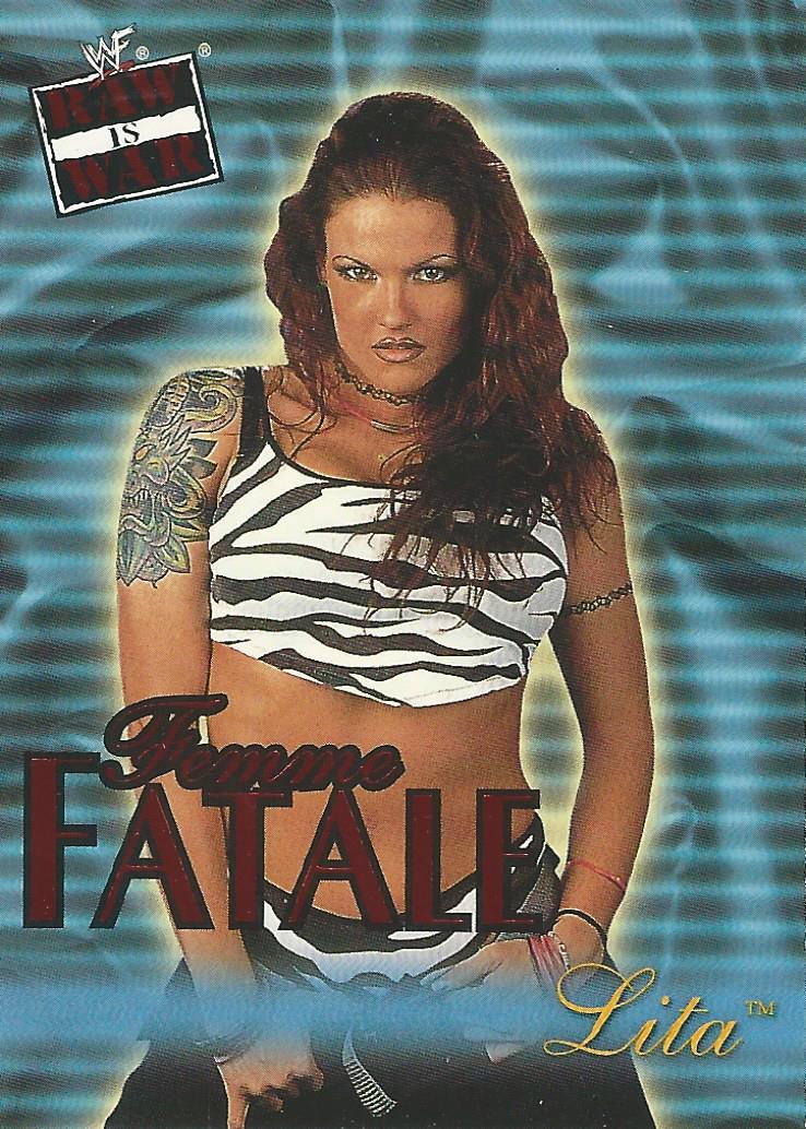 WWF Fleer Raw 2001 Trading Cards Lita Femme Fatale 9 of 20