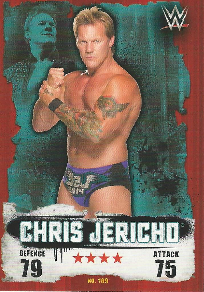 WWE Topps Slam Attax Takeover 2016 Trading Card Chris Jericho No.109