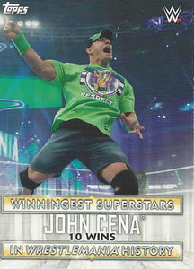 WWE Topps Road to Wrestlemania 2020 Trading Cards John Cena WS-9