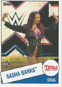 WWE Topps Heritage 2015 Trading Card Sasha Banks No.109