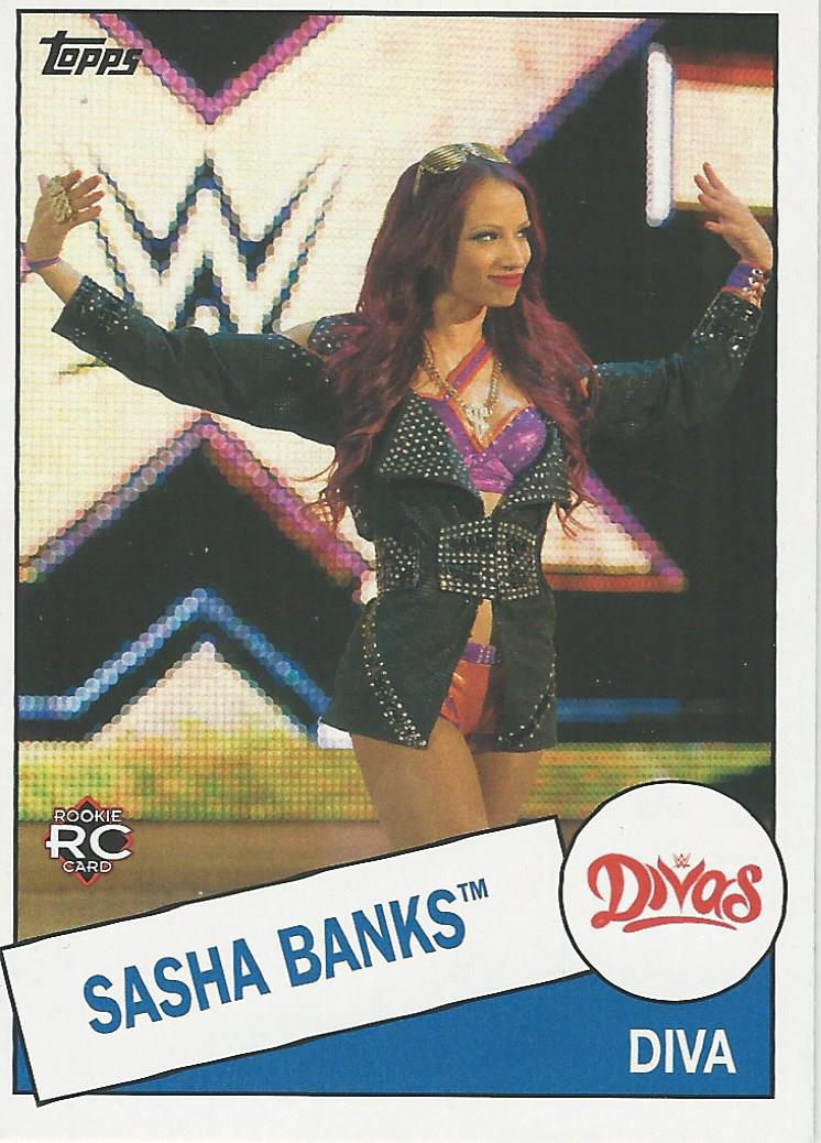 WWE Topps Heritage 2015 Trading Card Sasha Banks No.109