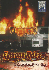 WWF Fleer All Access Trading Cards 2002 Famous Rides FR 11 of 12