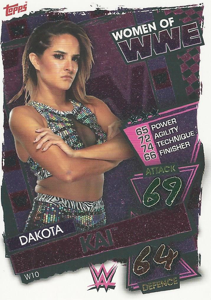 WWE Topps Slam Attax 2021 Trading Card Dakota Kai W10