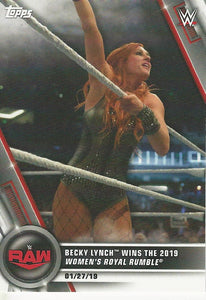 WWE Topps Women Division 2020 Trading Cards Becky Lynch No.10