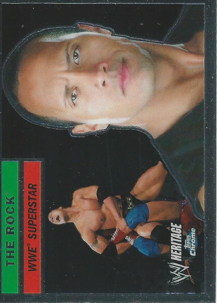 WWE Topps Chrome Heritage Trading Card 2006 The Rock No.10