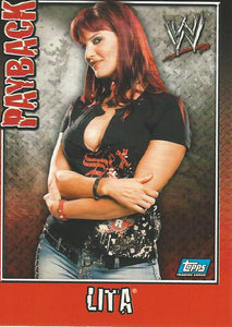 WWE Topps Payback 2006 Trading Card Lita No.10