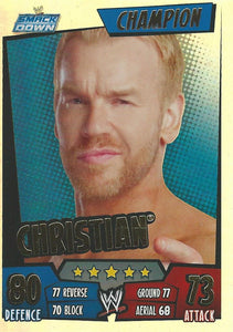 WWE Topps Slam Attax Rumble 2011 Trading Card Champion Christian No.10