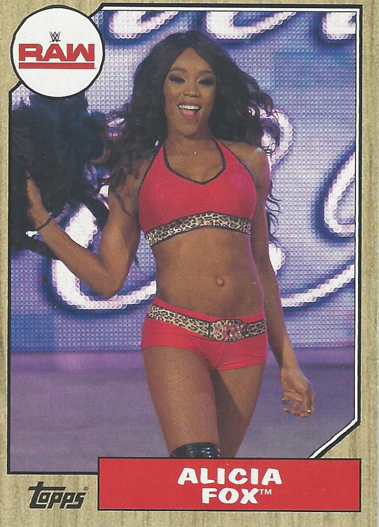 WWE Topps Heritage 2017 Trading Cards Alicia Fox No.10