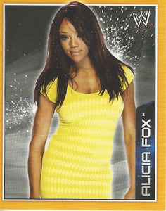 WWE Topps A-Z Sticker Collection 2014 Alicia Fox No.10