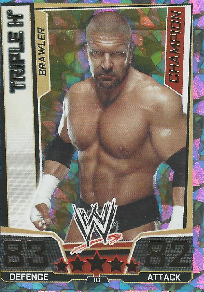 WWE Slam Attax Superstars 2013 Trading Card Champion Triple H No.10