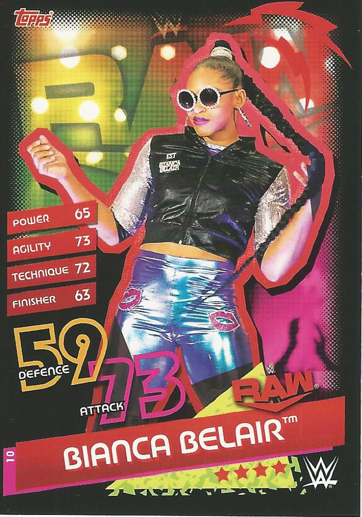 WWE Topps Slam Attax Reloaded 2020 Trading Card Bianca Belair No.10