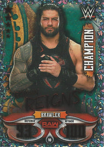 WWE Topps Slam Attax Live 2018 Trading Card Roman Reigns Champion No.10