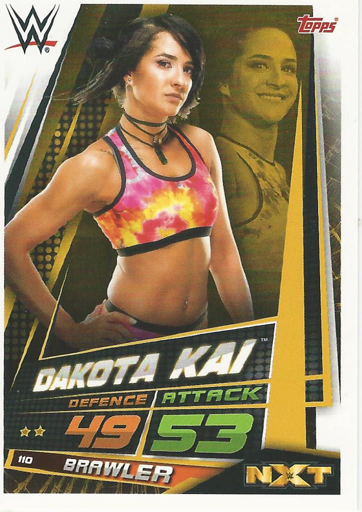 WWE Topps Slam Attax Universe 2019 Trading Card Dakota Kai No.110