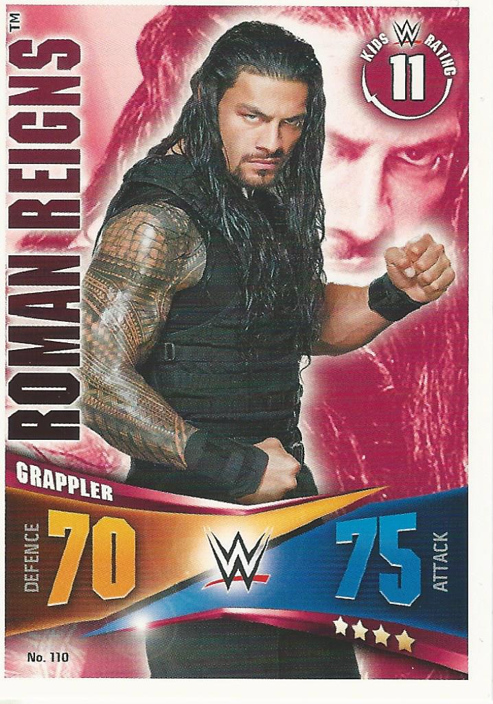 WWE Topps Slam Attax Rivals 2014 Trading Card Roman Reigns No.110