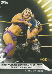 WWE Topps Women Division 2021 Trading Card Charlotte Flair No.10