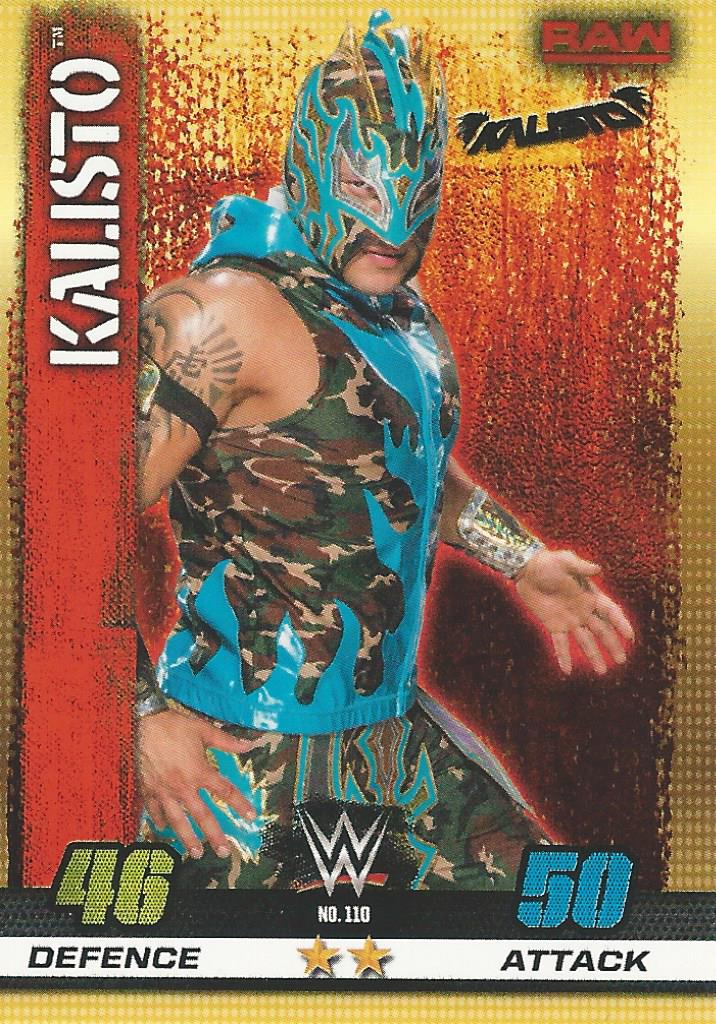 WWE Topps Slam Attax 10th Edition Trading Card 2017 Kalisto No.110