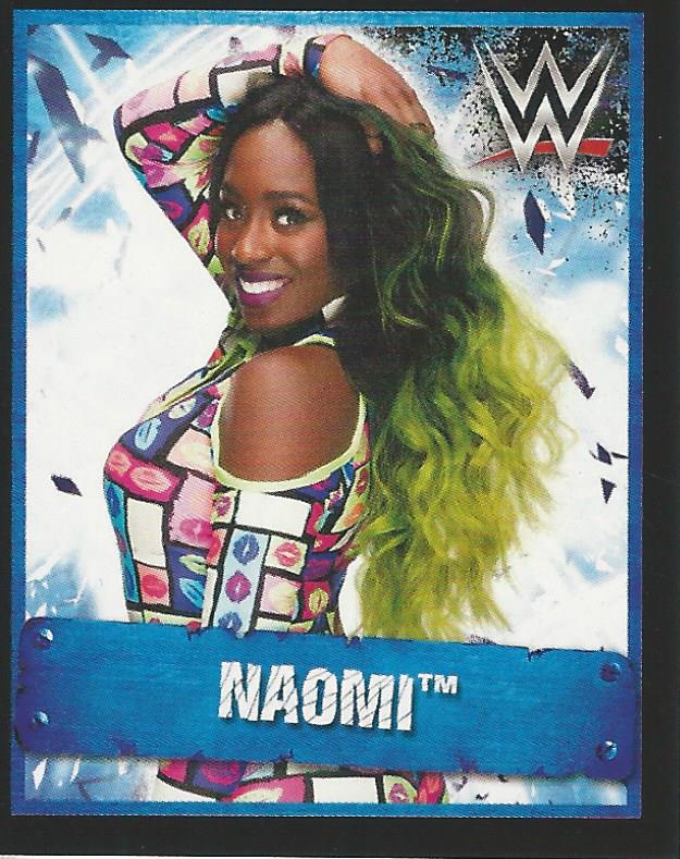 WWE Topps Stickers 2017 Naomi No.110