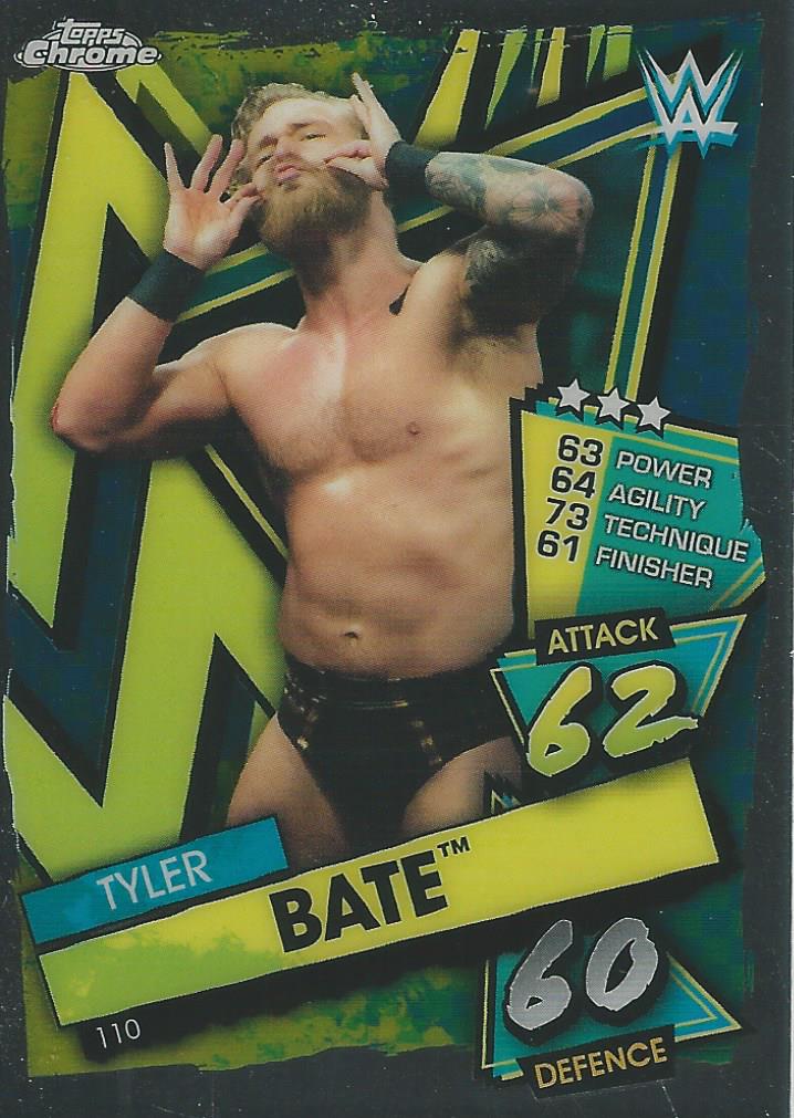 WWE Topps Slam Attax Chrome 2021 Trading Cards Tyler Bate No.110