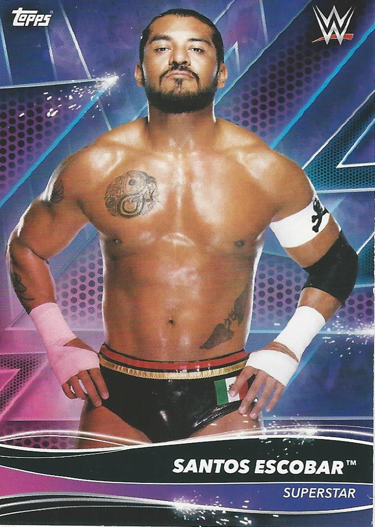 Topps WWE Superstars 2021 Trading Cards Santos Escobar No.110