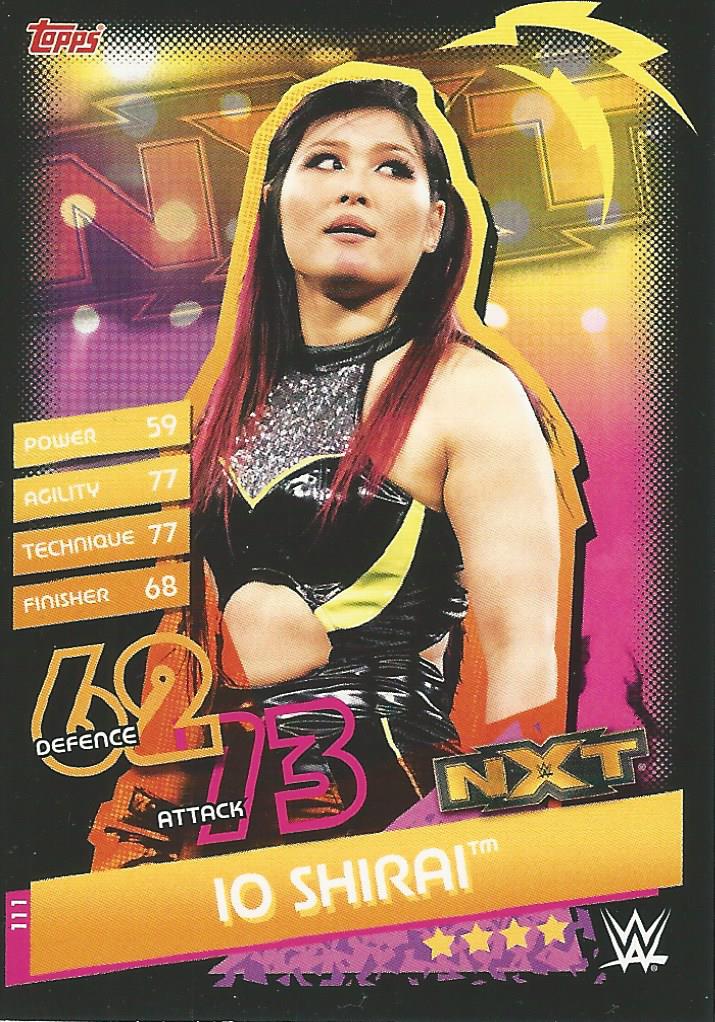 WWE Topps Slam Attax Reloaded 2020 Trading Card Io Shirai No.111 NXT