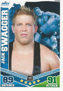 WWE Topps Slam Attax Mayhem 2010 Trading Card Jack Swagger No.111