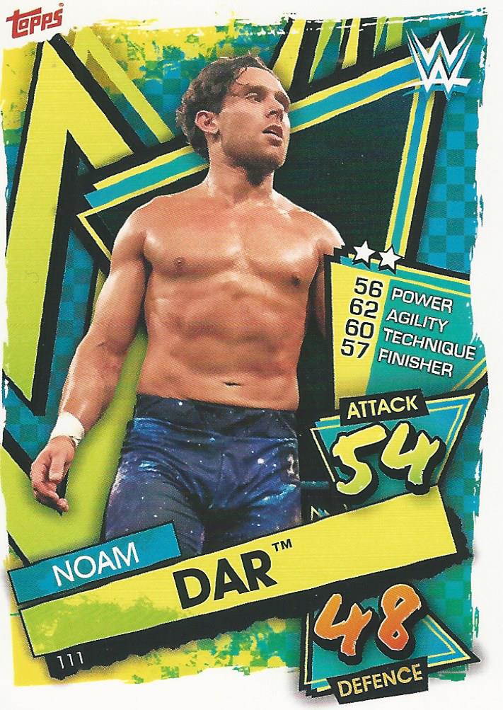 WWE Topps Slam Attax 2021 Trading Card Noam Dar No.111