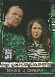 WWF Fleer All Access Trading Cards 2002 Triple H and Stephanie MM 1 of 15