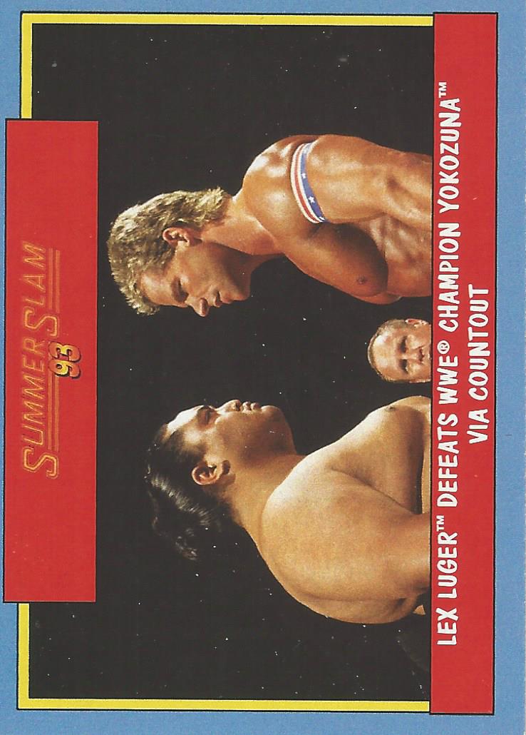 WWE Topps Heritage 2017 Trading Card Lex Luger and Yokozuna No.11