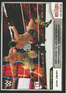 WWE Topps Road to Wrestlemania 2014 Trading Cards John Cena No.51