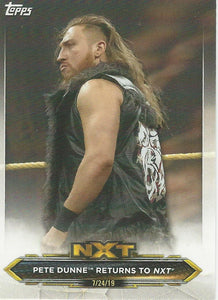 WWE Topps NXT 2020 Trading Cards Pete Dunne No.11