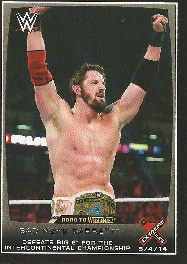 WWE Topps Road to Wrestlemania 2015 Trading Cards Wade Barrett No.12