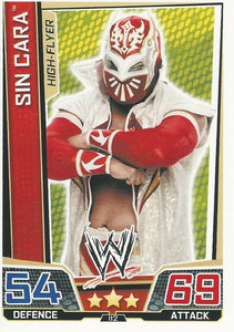 WWE Slam Attax Superstars 2013 Trading Card Sin Cara No.112