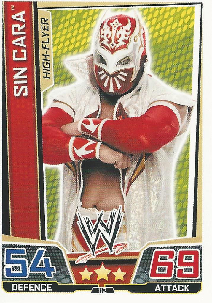 WWE Slam Attax Superstars 2013 Trading Card Sin Cara No.112