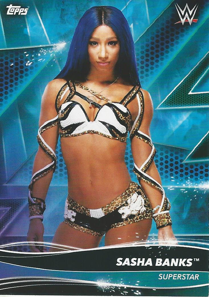 Topps WWE Superstars 2021 Trading Cards Sasha Banks No.112